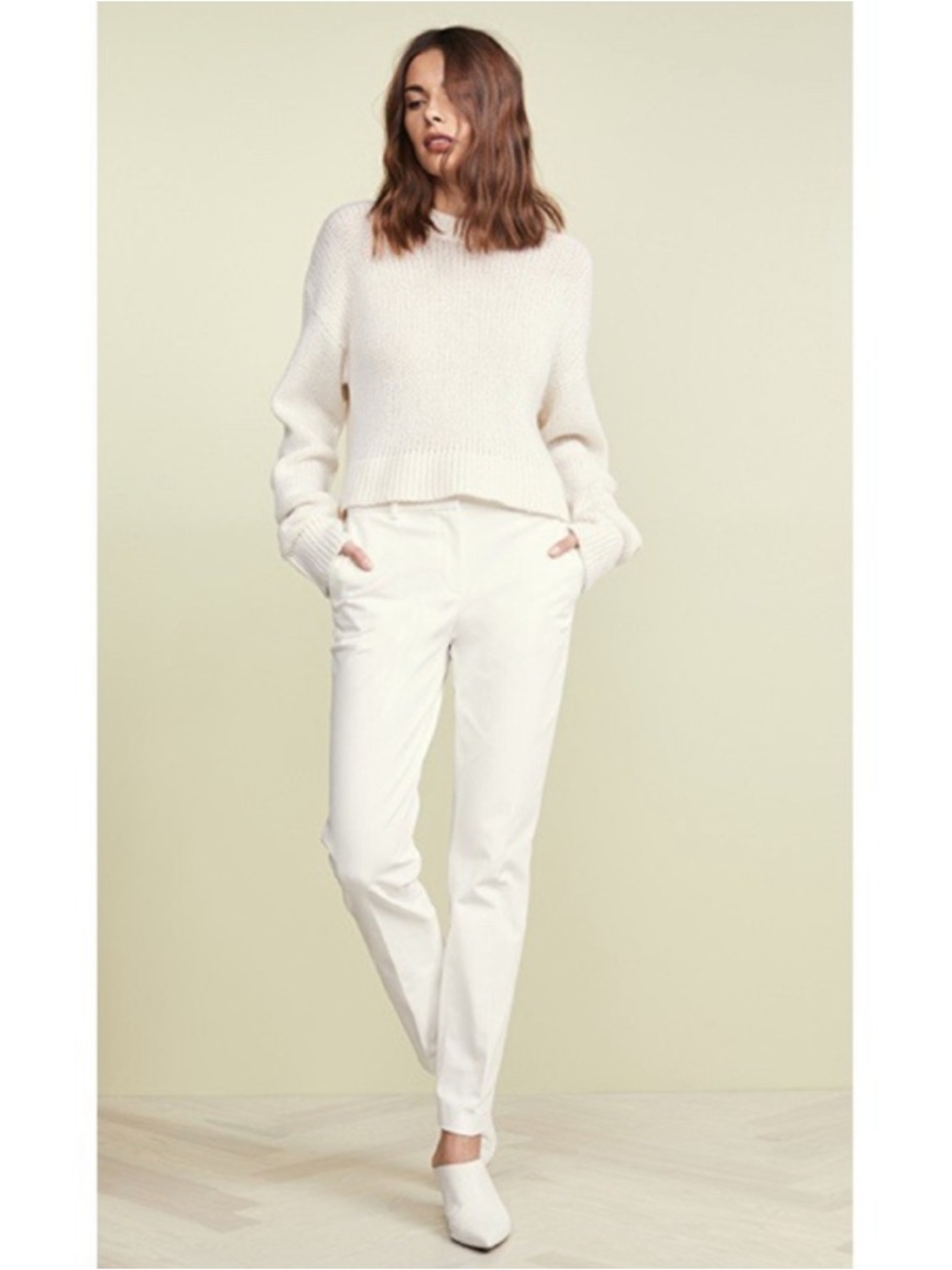 Theory Linen-Blend Crunch Wash Tailor Trouser Pants